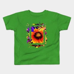 Mexican Blanket Wildflower Kids T-Shirt